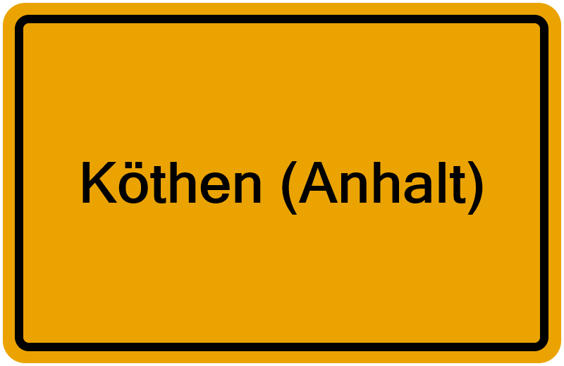 Handelsregisterauszug Köthen (Anhalt)